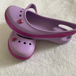 Crocs girls sz 12 Genna shoes